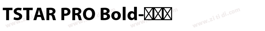 TSTAR PRO Bold字体转换